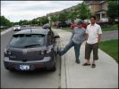The final pics: Harry and Sikander. Why did you have to kick the car man!