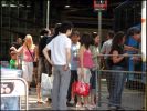 Harry waiting to get on the bus to Ottawa