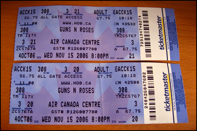 Guns N' Roses Tickets